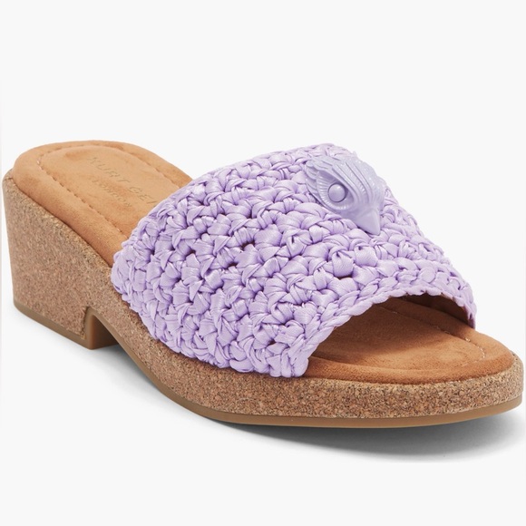 Kurt Geiger Shoes - Kurt Geiger Lilac Woven Wedge Sandals NIB NWT